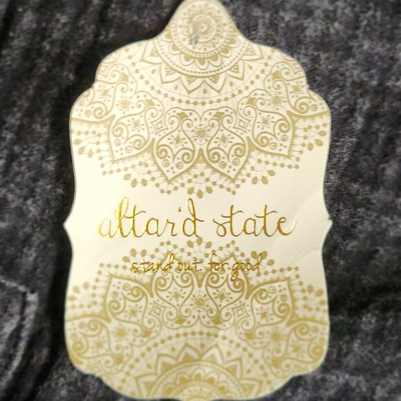 Altar'd State Classic Black L/S Shirt Versatile Comfortable w/pockets $74.95 tag - Picture 5 of 10